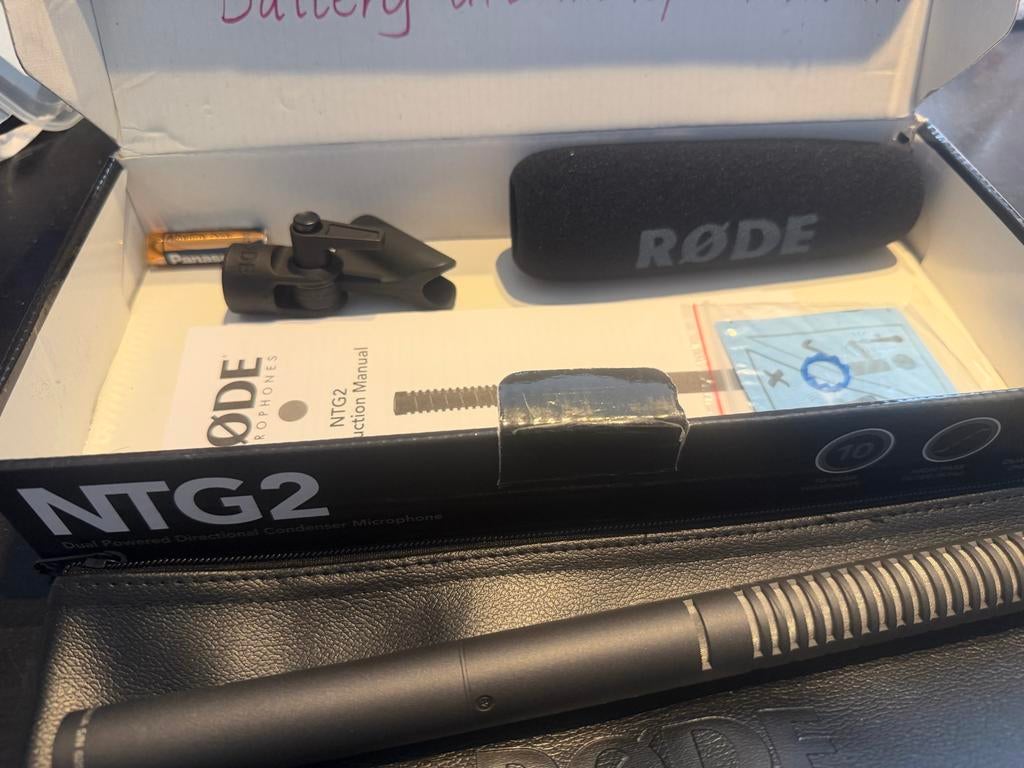 Rode NTG2 Dual Powered Directionele Condensator Microfoon, Muziek en Instrumenten, Microfoons, Zo goed als nieuw, Overige typen