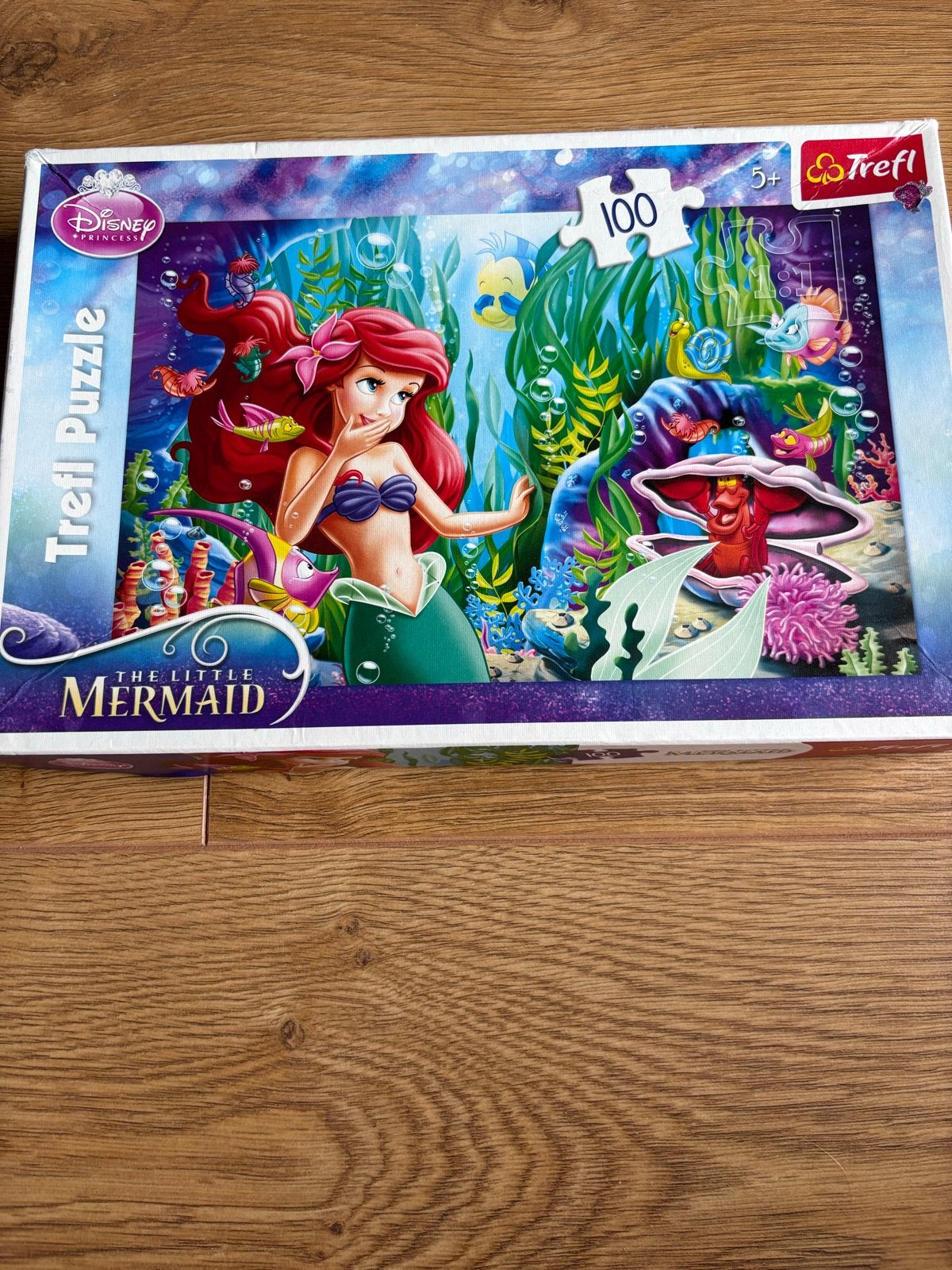 Disney De Kleine Zeemeermin Ariel Trefl Puzzel 100 stukjes, Ophalen, 10 tot 50 stukjes, Gebruikt, 6 jaar of ouder