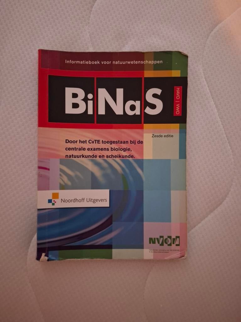 BiNaS Informatieboek Natuurwetenschappen HAVO | VWO, Boeken, Schoolboeken, Ophalen of Verzenden, Gelezen, HAVO, Biologie