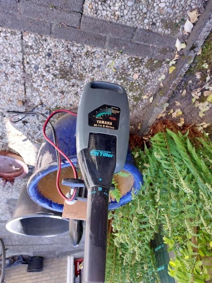 Elektrische buitenboordmotor te koop Yamaha M-14 E-drive, Watersport en Boten, Ophalen, Gebruikt, Wingsurf-wing