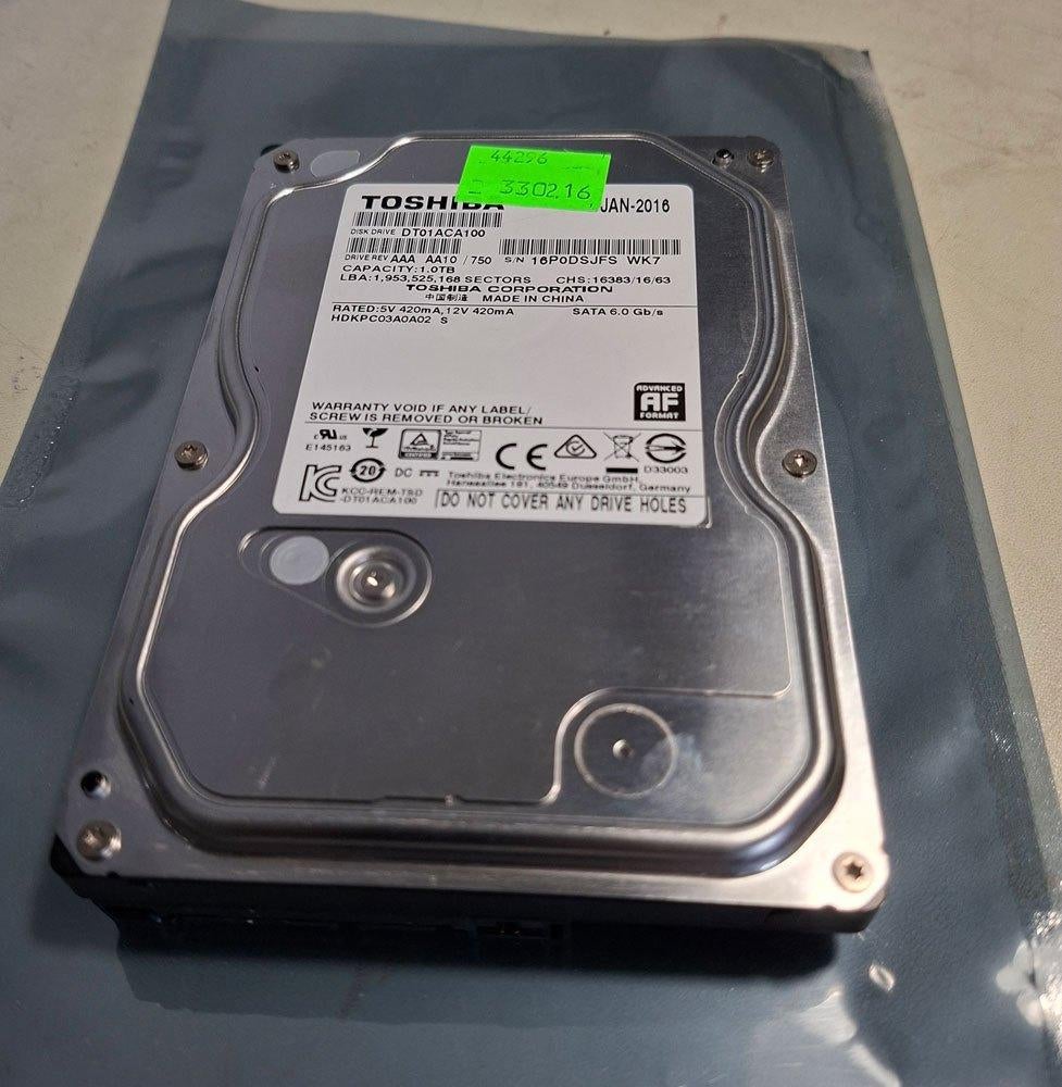 Toshiba Harde Schijf 1tb | Status: Goed, matig gebruikt, Computers en Software, Harde schijven, Gebruikt, Ophalen of Verzenden