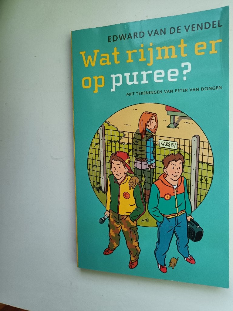 Edward van de Vendel – Wat rijmt er op puree?, Ophalen of Verzenden, Gelezen, Edward van de Vendel, Fictie