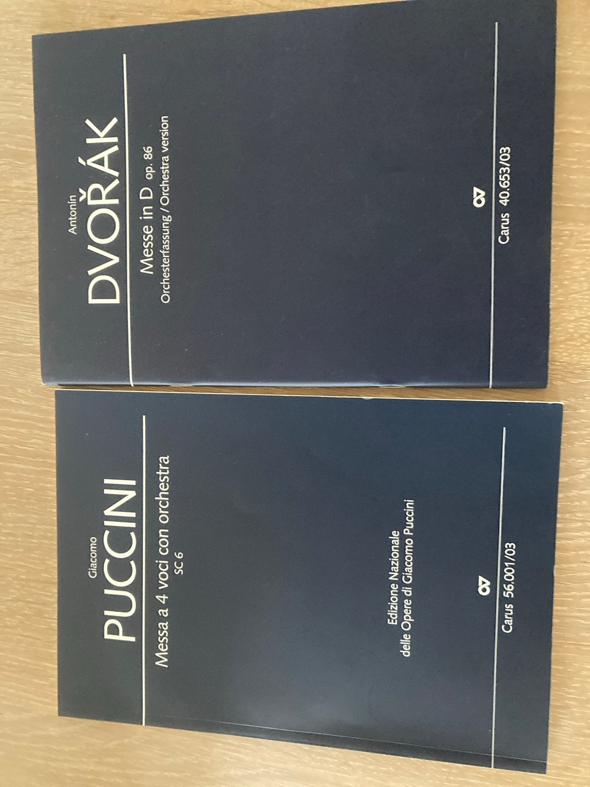 Dvořák Mis in D & Puccini Mis voor 4 stemmen met orkest, Klassiek, Nieuw, Ophalen of Verzenden, Koor