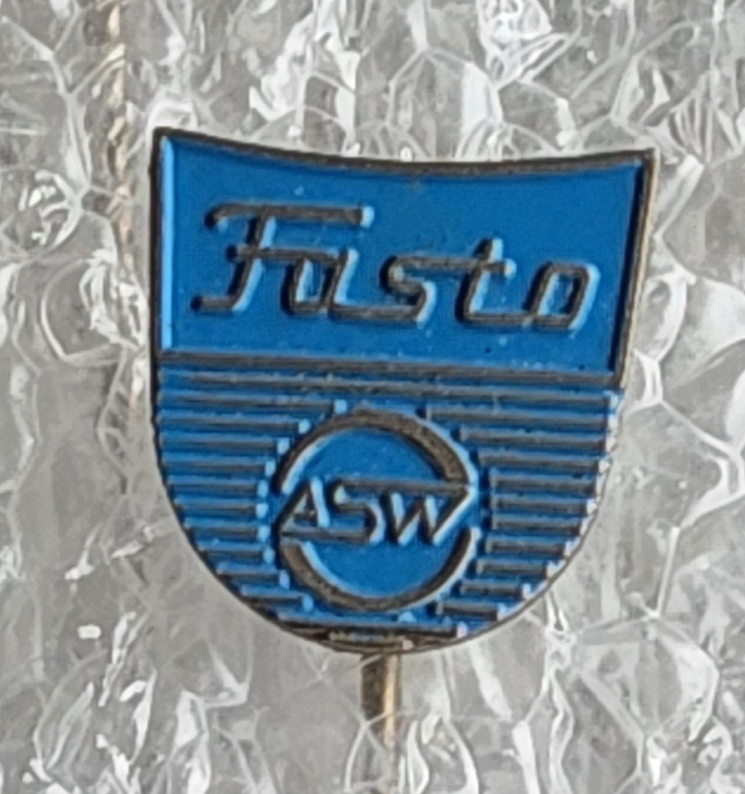 Vintage Speldje Fasto Geisers ASW, Ophalen of Verzenden, Gebruikt, Overige onderwerpen, Speldje of Pin
