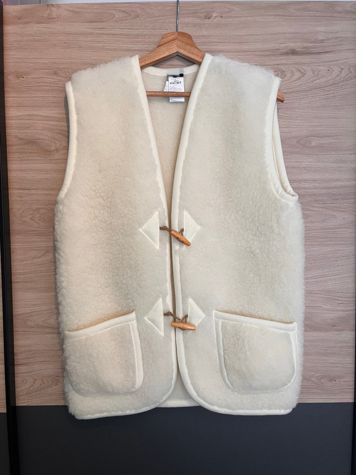Nieuw - Alwero bodywarmer van wol - naturel, Verzenden, Nieuw, Maat 36 (S), Wit