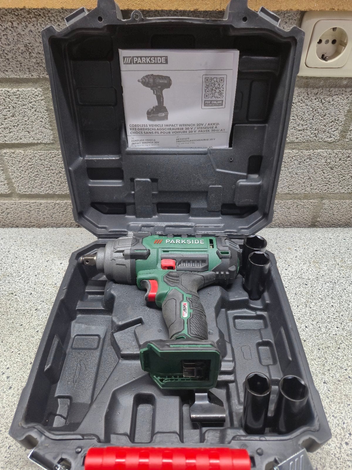 Parkside Accu Slagmoersleutel 20V - Zo goed als nieuw, Ophalen of Verzenden, Zo goed als nieuw, Overige typen, Parkside