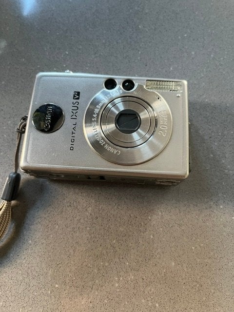 Digital IXUS V2 camera/Canon, Ingebouwde flitser, Accu, Canon, 2 megapixels