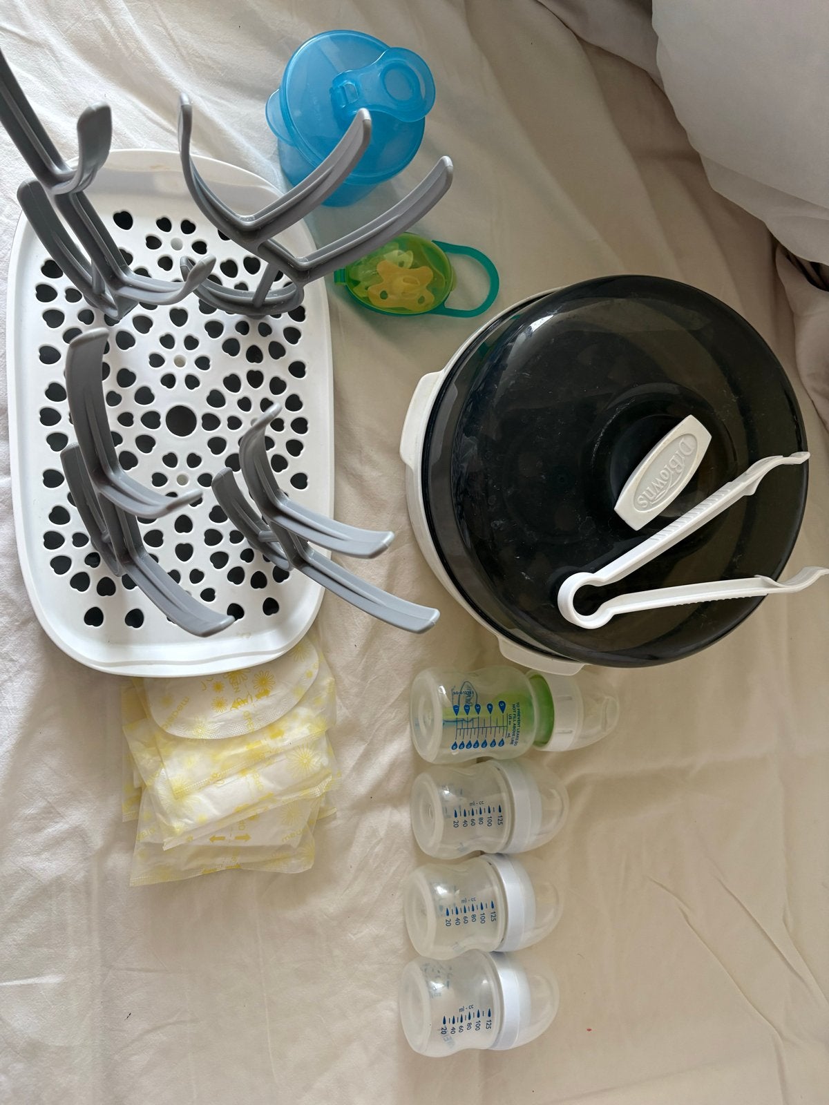 Dr. Brown's / Avent flessen en sterilisator set, Kinderen en Baby's, Ophalen, Zo goed als nieuw, Sterilisator, Dr. Brown's