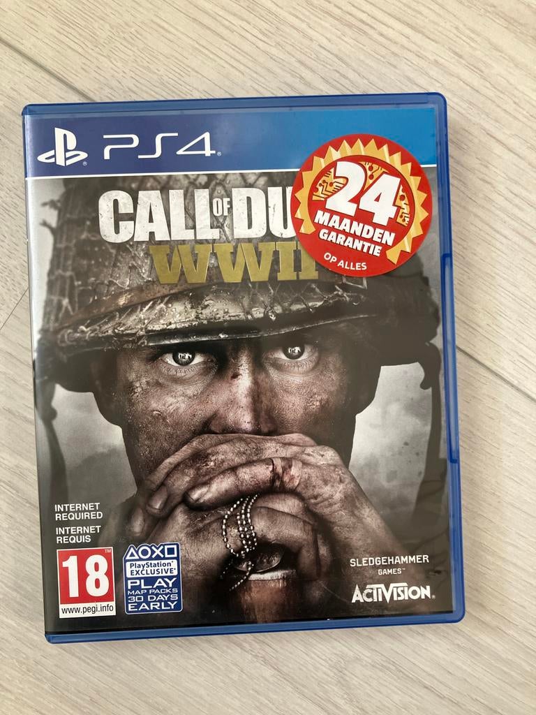 4 PS4 Spellen: CoD WWII, Garfield Kart, Tomb Raider, StarWa, Ophalen of Verzenden, Gebruikt, Met games