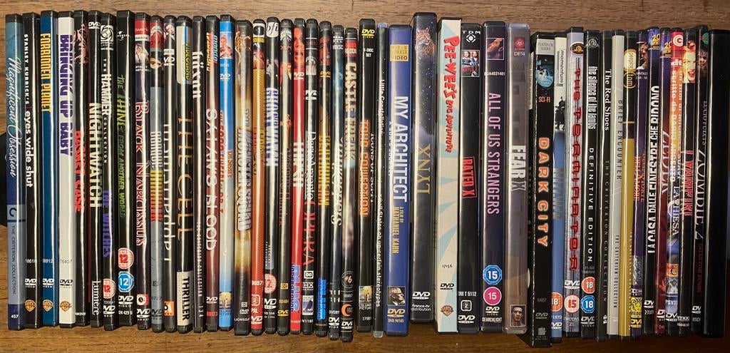 43 dvd’s horror, thriller + art house, incl special editions, Vanaf 16 jaar, Ophalen of Verzenden, Zo goed als nieuw, Overige genres