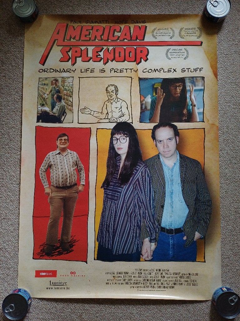 AMERICAN   SPLENDOR      filmposter., Verzamelen, Rechthoekig Staand, Verzenden, Zo goed als nieuw, A1 t/m A3