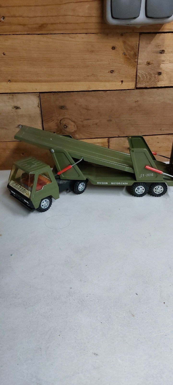 Vintage Coloso Speelgoed Vrachtwagen met Oplegger, Ophalen of Verzenden, Gebruikt