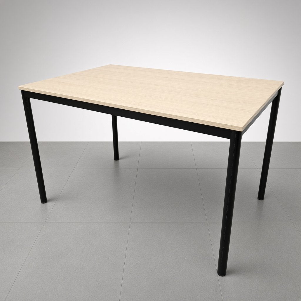 Gispen kleine kantoortafel - 120x80 cm | licht eiken blad, Huis en Inrichting, Niet ingevuld, Gebruikt, Niet ingevuld, Niet ingevuld