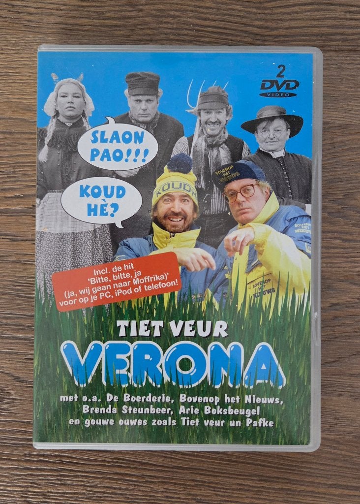 Tiet veur Verona - 2 DVD set - Henk Spaan & Harry Vermeegen, Overige artiesten, Alle leeftijden, Nederlands, Inclusief doosje