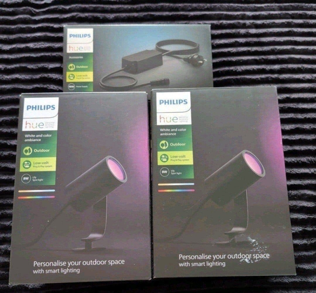 Philips Hue Outdoor Spots - White and Color Ambiance, Ophalen, Minder dan 50 watt, Aluminium, Spots