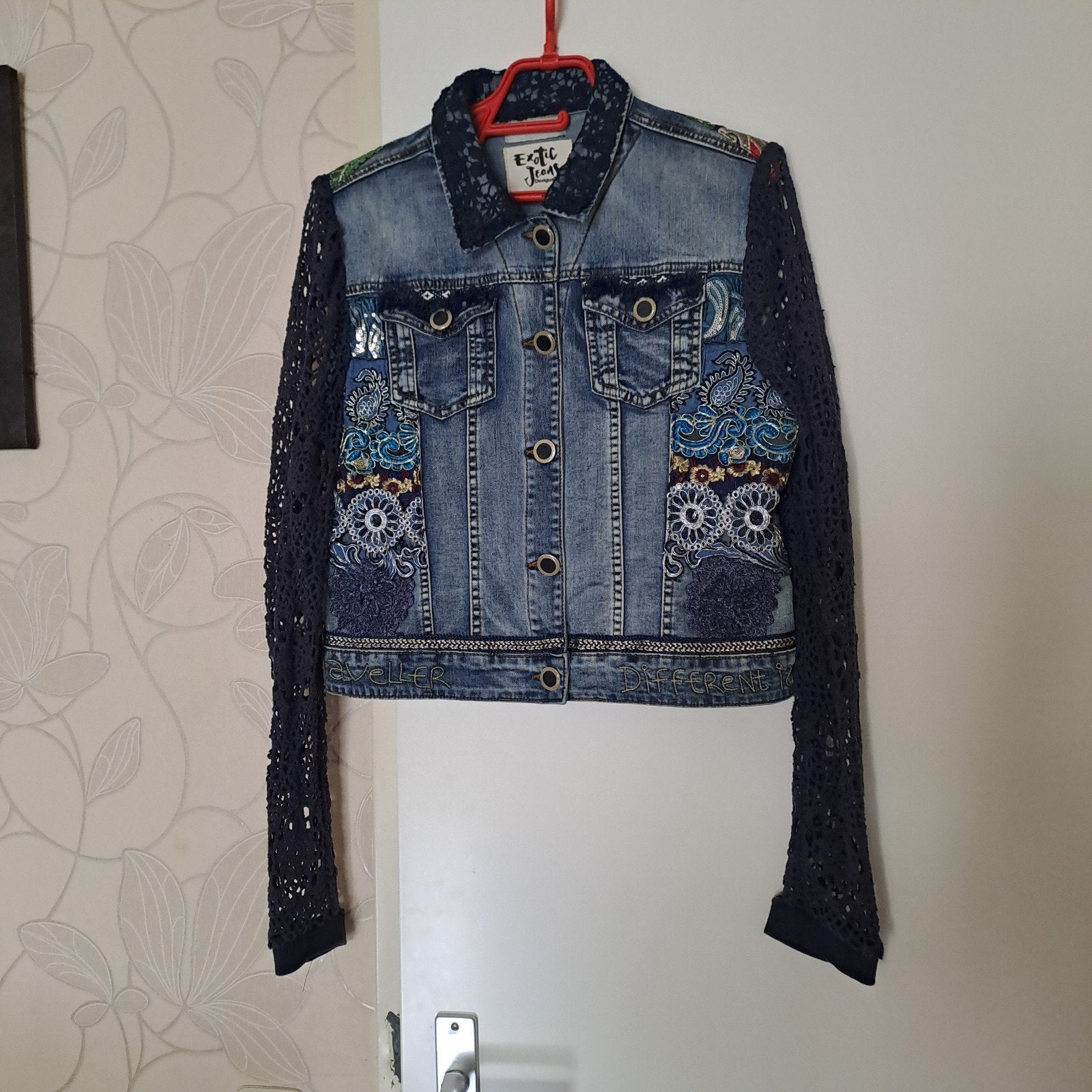 Mooie Desigual spijkerjas, Blauw, Maat 42/44 (L), Ophalen of Verzenden, Desigual