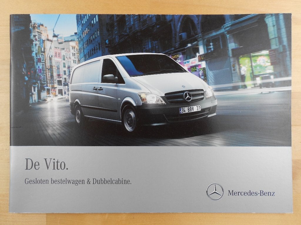 Mercedes Vito Gesloten Bestelwagen Brochure 2011, Zo goed als nieuw, Mercedes-Benz, Mercedes, Ophalen of Verzenden