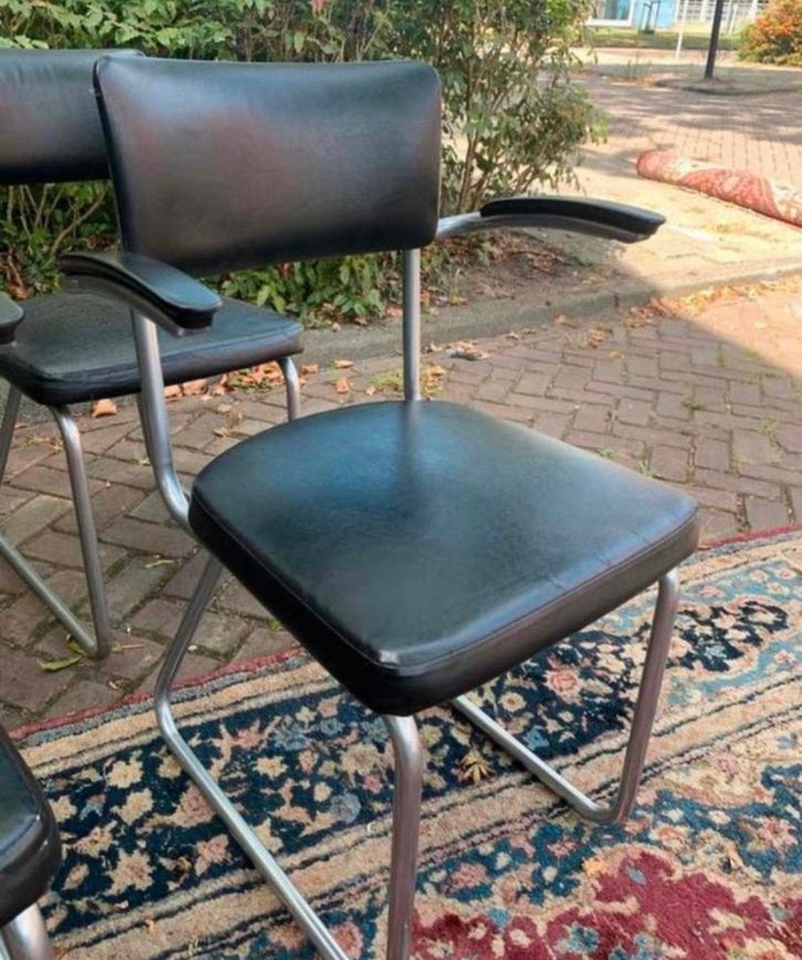 Stoel zeven Gispen de Wit buizen frame industriële stoelen., Huis en Inrichting, Ophalen of Verzenden