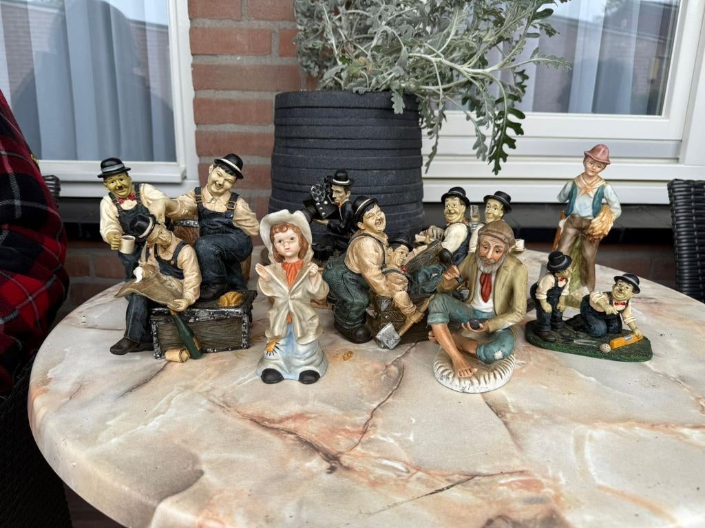 Dikke en dunne beeldjes, Verzamelen, Beelden en Beeldjes, Ophalen of Verzenden