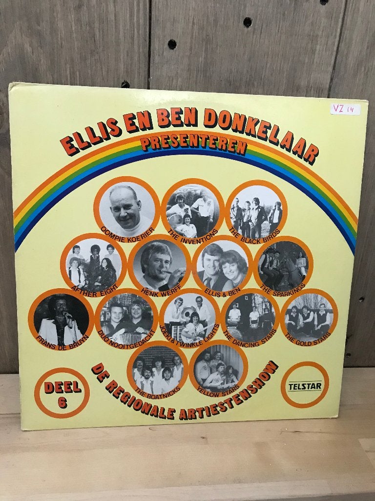 LP Ellis & Ben Donkelaar - deel 6- Telstar oa Yellow Stars, Gebruikt, Levenslied of Smartlap, 12 inch, Fotohoes