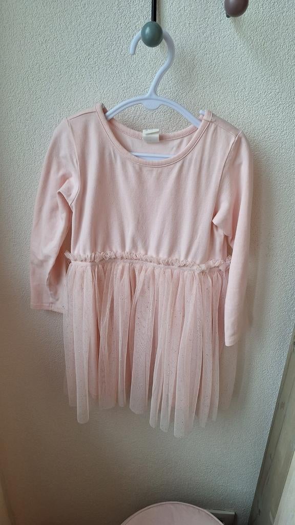 H&M Roze Tule Glitter Jurk Maat 98/104 Prinsessenjurk, Kinderen en Baby's, Kinderkleding | Maat 98, Meisje, H&M, Ophalen of Verzenden