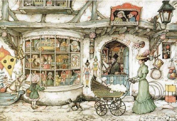 Anton Pieck puzzel, Hobby en Vrije tijd, Ophalen, 500 t/m 1500 stukjes, Zo goed als nieuw