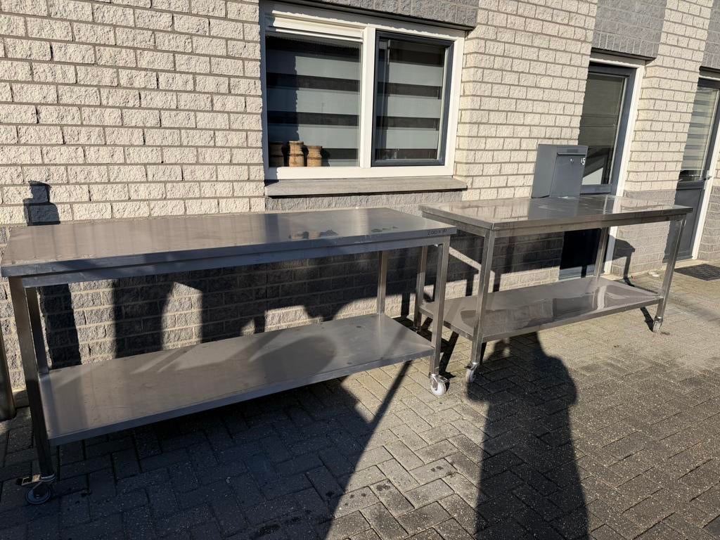 Spoeltafel werktafel snijtafel werkbank, Huis en Inrichting, Keuken | Keukenelementen, Ophalen of Verzenden, Zo goed als nieuw
