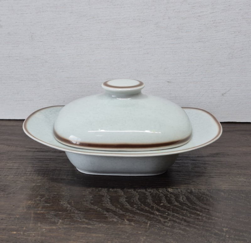 Vintage aardewerk botervloot, ., Overige typen, Ophalen of Verzenden, .