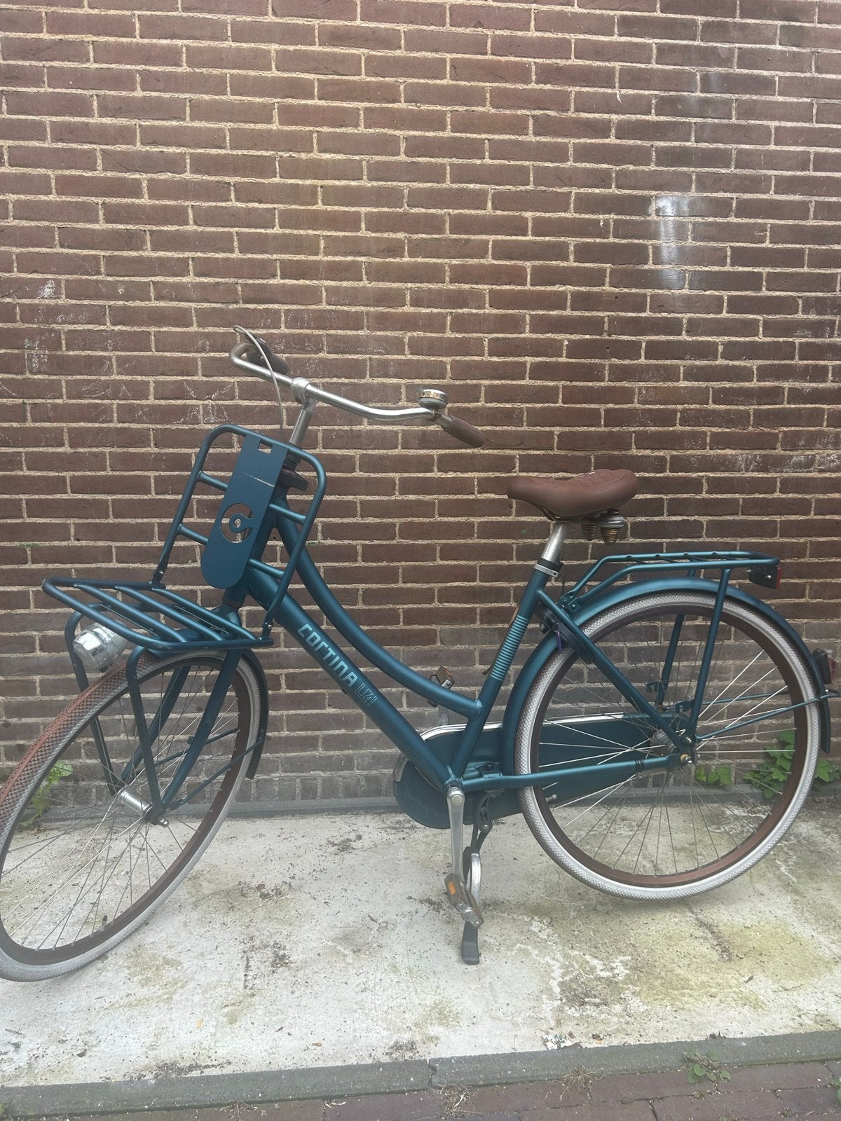 Cortina Damesfiets met Voordrager en Versnellingen, Fietsen en Brommers, Versnellingen, Trommelrem, Ophalen, Overige merken