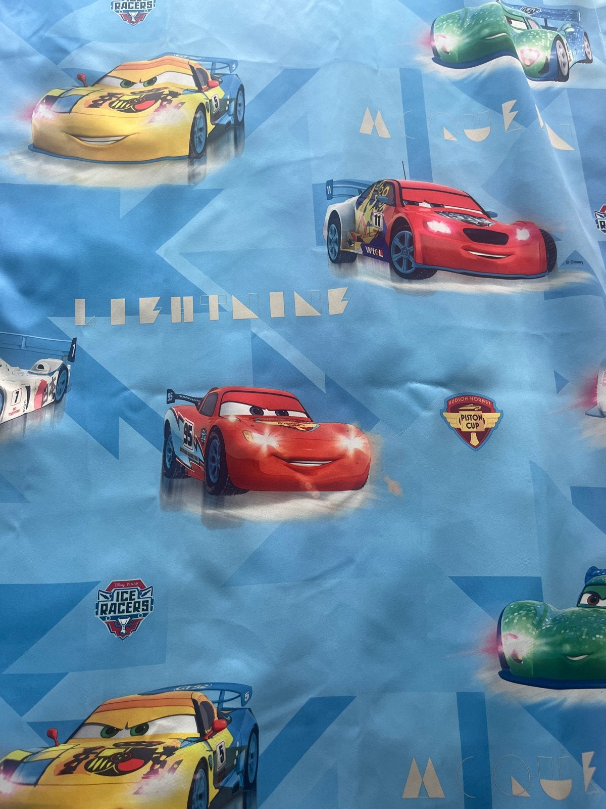 Cars Gordijnen licht blauw - Bliksem McQueen & Vrienden, Kinderen en Baby's, Kinderkamer | Inrichting en Decoratie, Ophalen of Verzenden