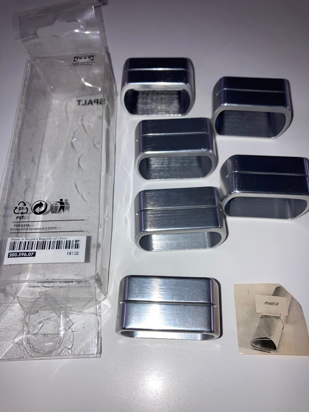 6 Ikea Spalt Design Bodrul Khalique 2003 Servetring kaartjes, Ophalen