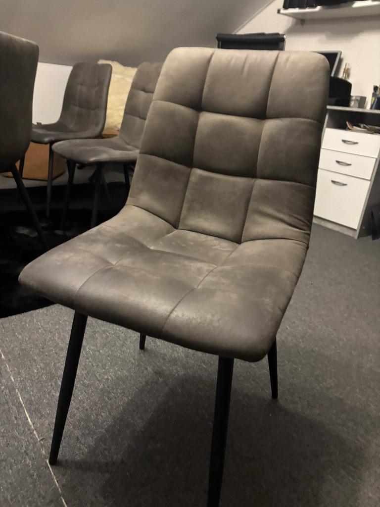 6 mooie Eet kamer stoelen, Ophalen, Zo goed als nieuw, Grijs, Vijf, Zes of meer stoelen