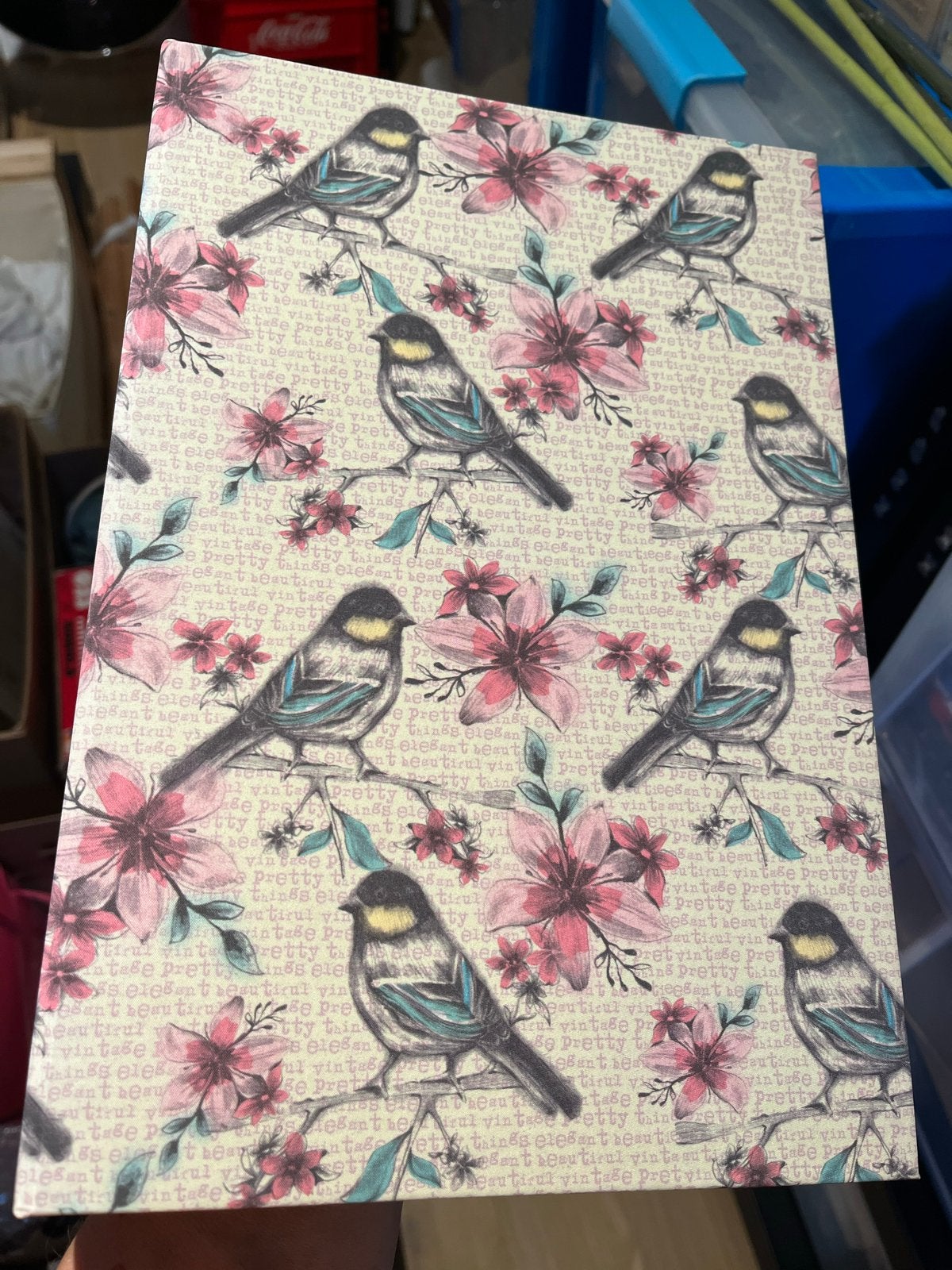 Paperchase Insteek Fotoalbum met Vogels en Bloemen, Overige merken, Meerkleurig, Nieuw, Ophalen of Verzenden