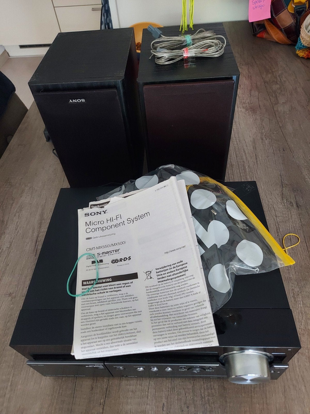 Sony Micro Hi-Fi Component System met speakers, Ophalen, Gebruikt, Microset, Tuner of Radio