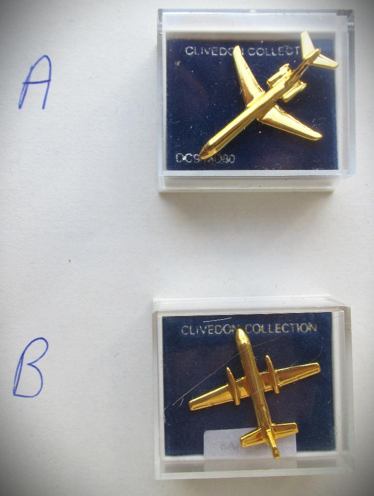 Vliegtuig~Blad goud~DC9 MD 80~Clivedon Collectie, Ophalen of Verzenden, Nieuw, Overige typen
