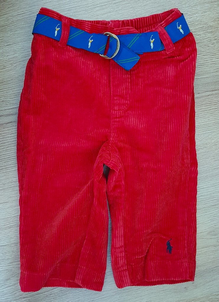 Rode Ralph Lauren broek maat 62 NIEUW (0618), Broekje, Nieuw, Ophalen of Verzenden, Jongetje