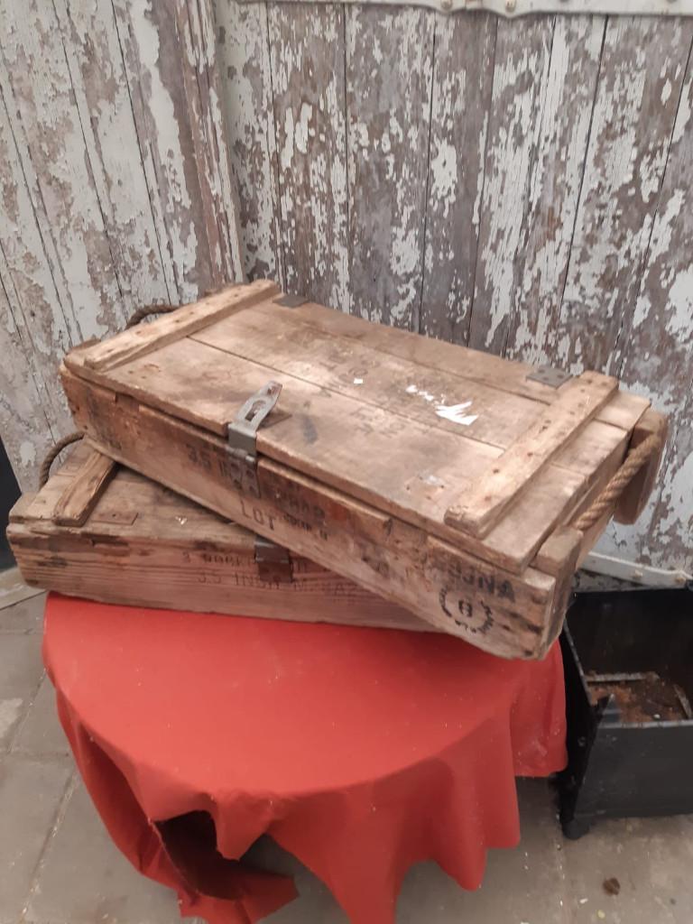 houten munitiekist, Ophalen, Landmacht, Nederland, Kist of Geocache