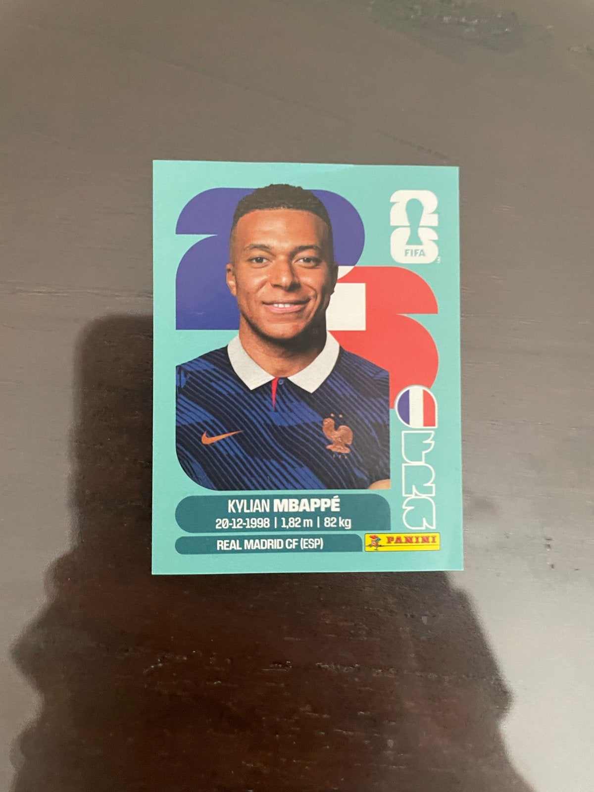 Kylian Mbappé Panini wk sticker, Ophalen of Verzenden, Zo goed als nieuw, Buitenlandse clubs, Spelerskaart