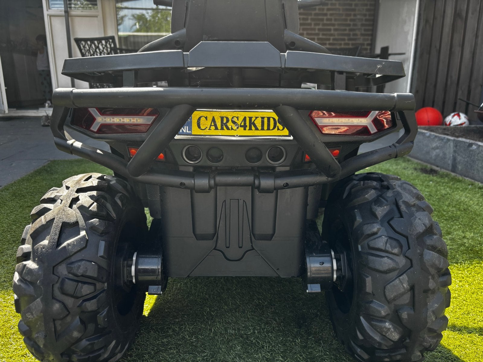 Stoere elektrische kinderquad camouflage met verlichting, Ophalen, Zo goed als nieuw