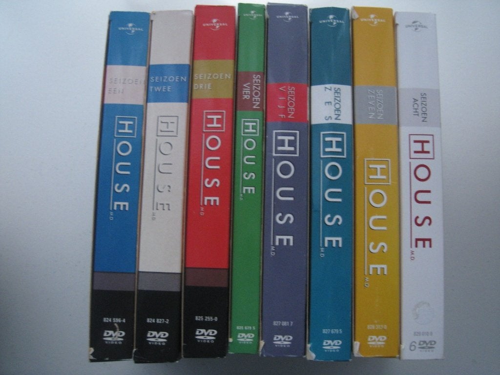 DVD boxen House alle 8 seizoenen, Vanaf 12 jaar, Ophalen of Verzenden, Zo goed als nieuw, Drama