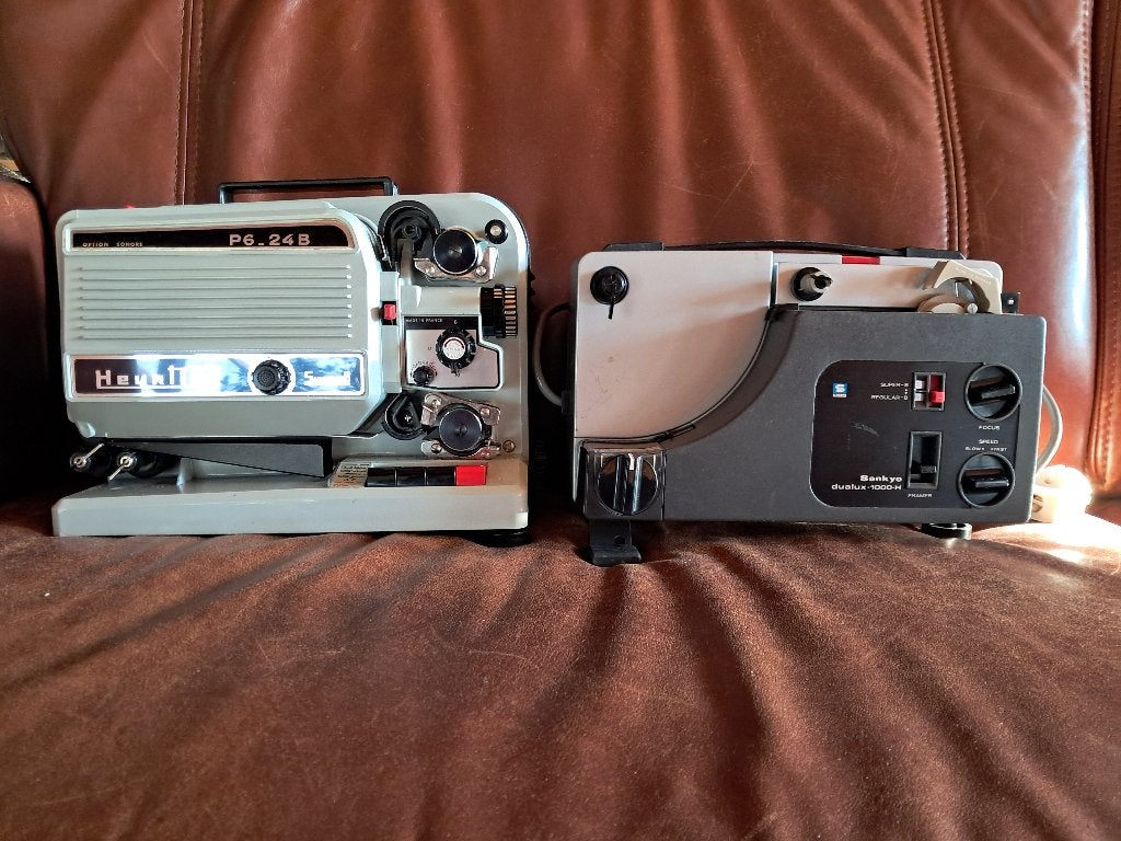 Heurtier P6-24B & Sankyo Dualux-1000-H Super 8 Projectoren, Ophalen, 1960 tot 1980, Projector