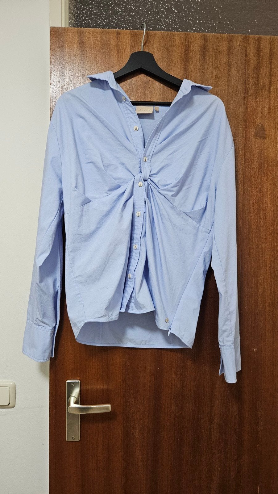 Josh V Sacha Blouse - Lichtblauwe Overhemdblouse, Blauw, Maat 46/48 (XL) of groter, Ophalen of Verzenden, Zo goed als nieuw