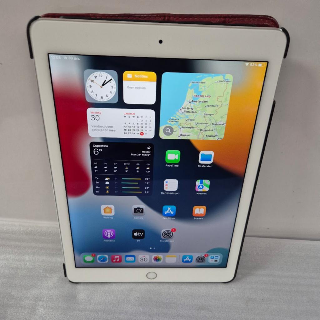 Apple iPad Air 2 64GB WiFi Wit Zeer net met hoes en lader, Computers en Software, Apple iPads, Apple, Zo goed als nieuw, Support@apple.com