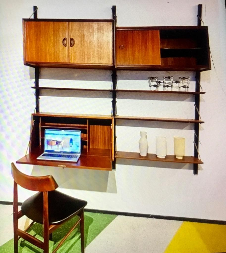 Vintage design wandsysteem Webe, Huis en Inrichting, Kasten | Wandmeubels, Ophalen, Gebruikt, 150 tot 200 cm, Teakhout