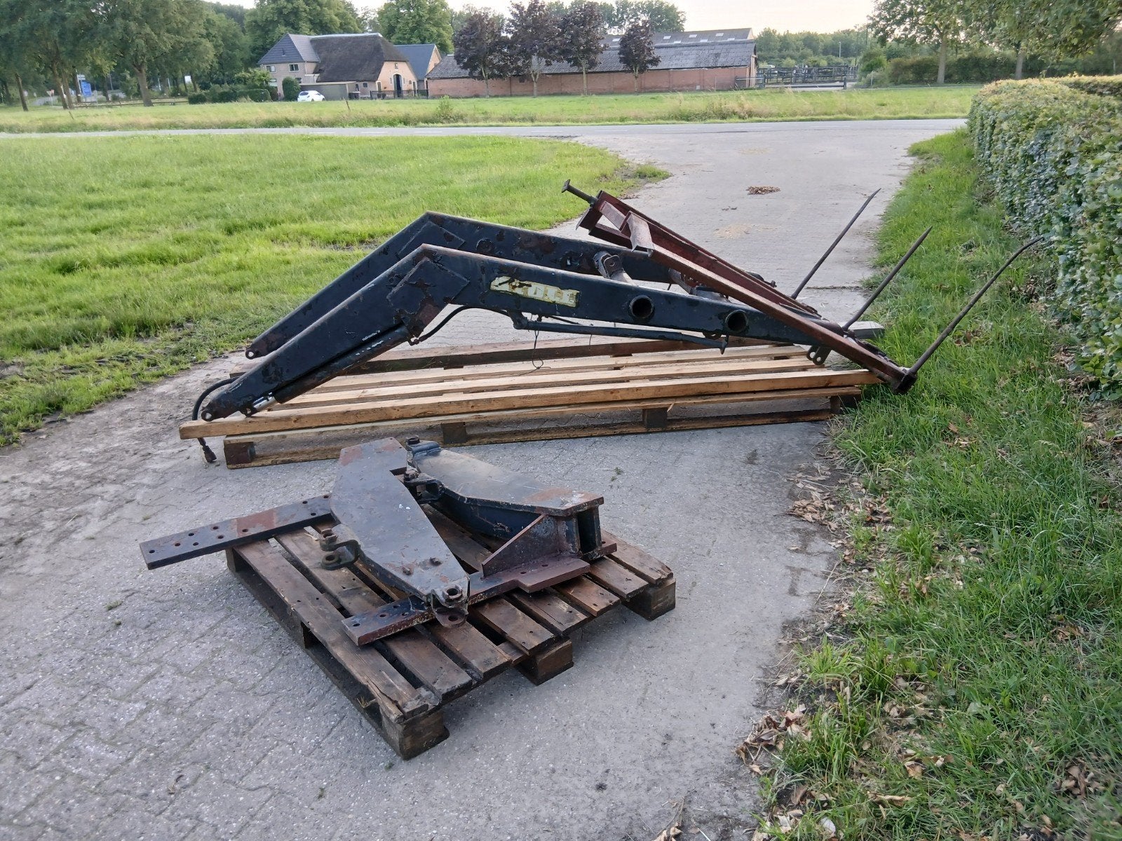 stoll sterke voorlader met aanbouwdelen en stro vork, Ophalen of Verzenden, Weidebouw