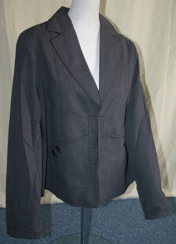 Nieuw bruin/antraciet Promiss jasje/colbert, mt 46, Kleding | Dames, Promiss, Bruin, Maat 46/48 (XL) of groter, Nieuw