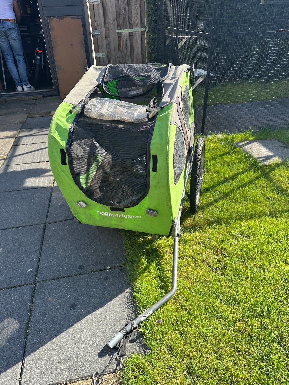 Doggy Deluxe Hondenfietskar - Groen, Ophalen, Gebruikt, Opvouwbaar, 20 tot 40 kg