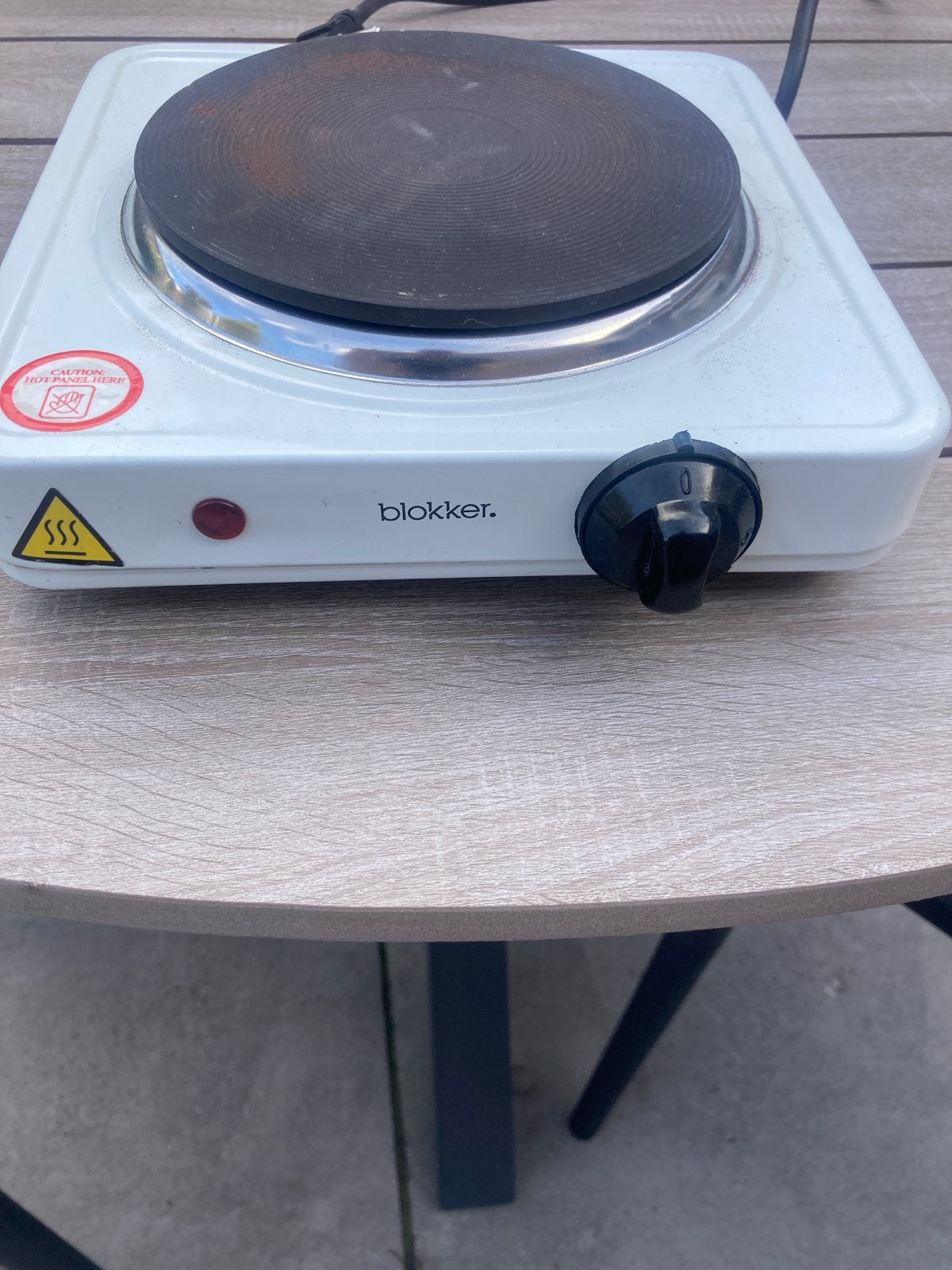 Blokker elektrische kookplaat - 1000W, Witgoed en Apparatuur, Ophalen, Gebruikt, 3 kookzones of minder, Vrijstaand