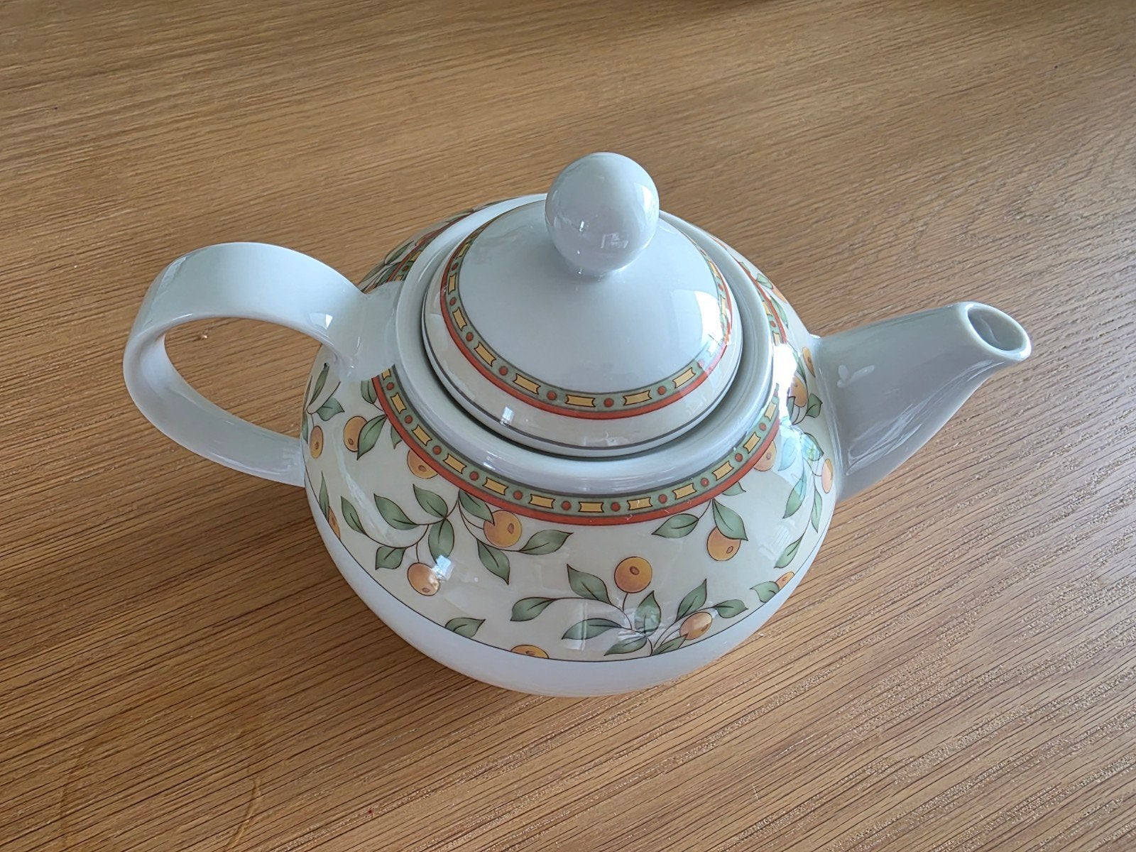 Koffietijd! ART-DESIGN theepot met fruitmotief, Ophalen, Keramiek, Overige typen, Zo goed als nieuw