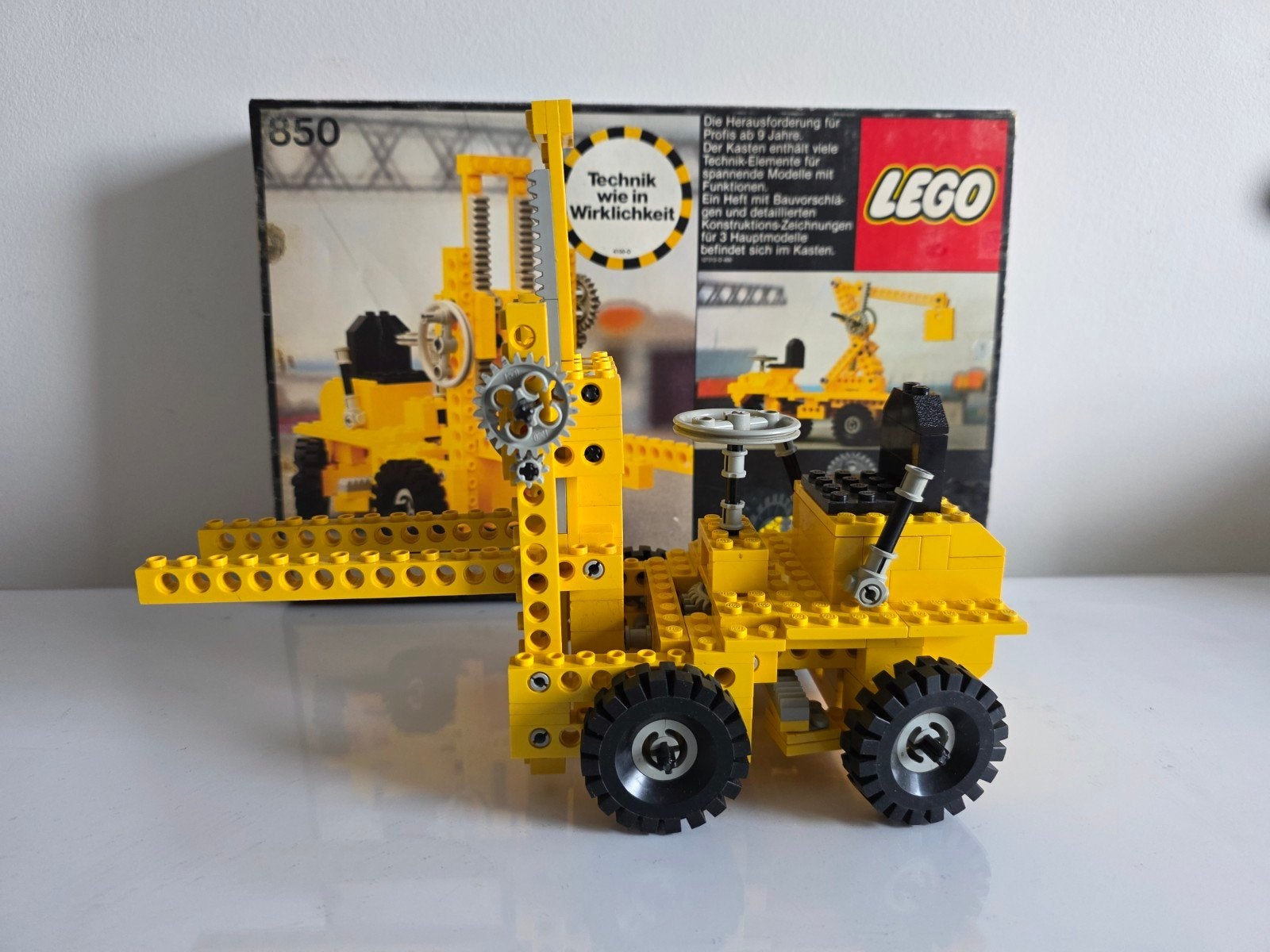 LEGO Technic Set 850 Vorkheftruck (1977) - Vintage, Inclusief instructies, Gebruikt, Lego, Ophalen of Verzenden